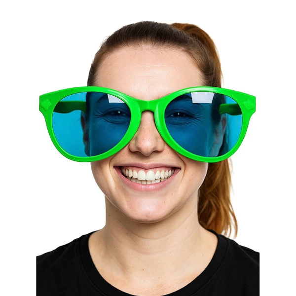 CARNIVAL GIANT GLASSES 26X8 cm - 3 COLOURS