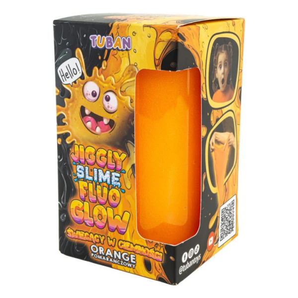 TUBAN JIGGLY SLIME FLUO GLOW ΠΟΡΤΟΚΑΛΙ 