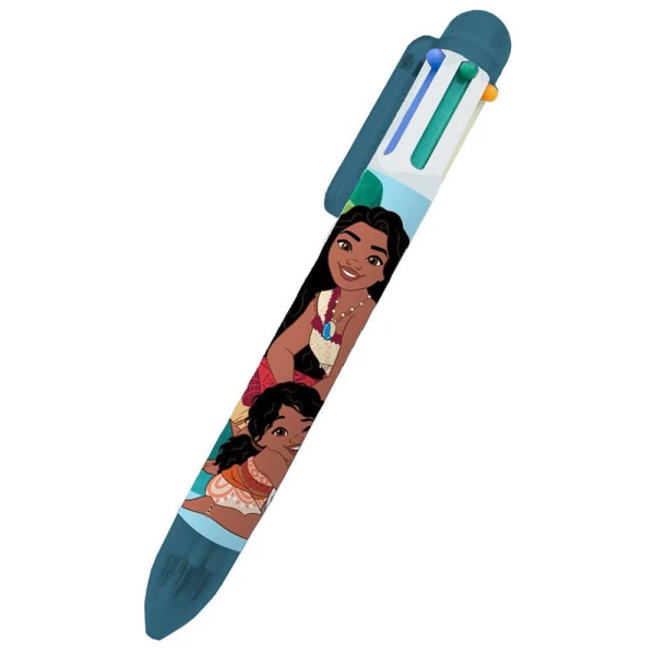 PEN WITH 6 COLORS VAIANA 2 - 2 DESIGNS