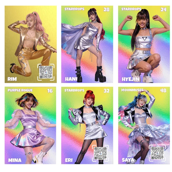 Κ-POP STARS COLLECTIBLE CARDS WITH UNIQUE CHOREOGRAPHIES