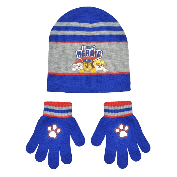 SET 2 pcs BEANIE AND GLOVES PAW PATROL ALWAYS HEROIC