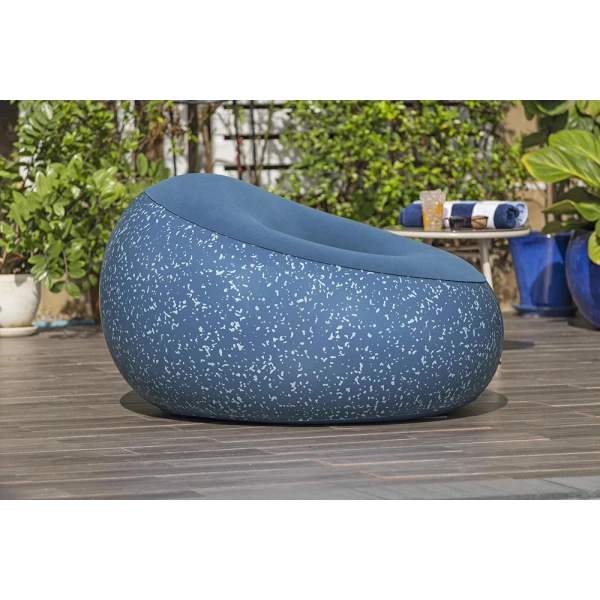 BESTWAY INFLATABLE CHAIR 112X112X66 cm INFLATE A CHAIR BLUE