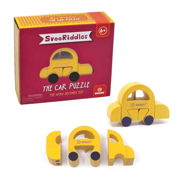 SVOORA SVOORIDLES 3D PUZZLE WOODEN CAR