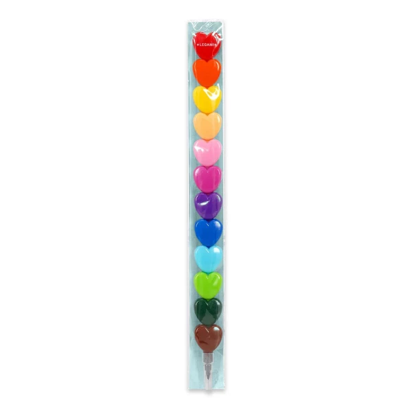 LEGAMI 12 ΣΤΟΙΒΑΖΟΜΕΝΑ CRAYONS - DREAM IN COLOUR - HEART