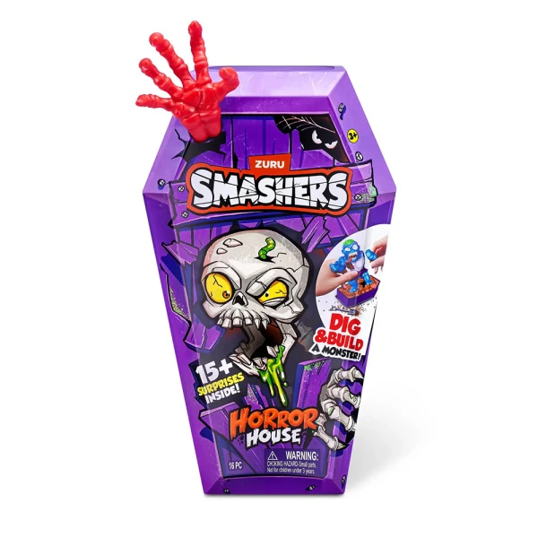 ZURU ΠΑΙΧΝΙΔΙ ΜΙΝΙΑΤΟΥΡΑ SMASHERS HORROR HOUSE ΜΕΣΑΙΟ ΣΕΙΡΑ 1 - 3 ΣΧΕΔΙΑ