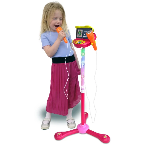 BONTEMPI WIRELESS SHOWTIME STAGE PINK WITH 2 MICROPHONES