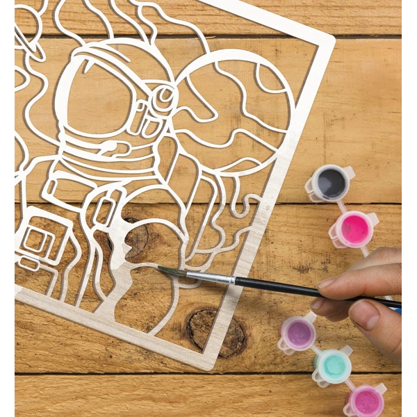 SPLAT PLANET WOODEN 3D PAINT KIT SPACE