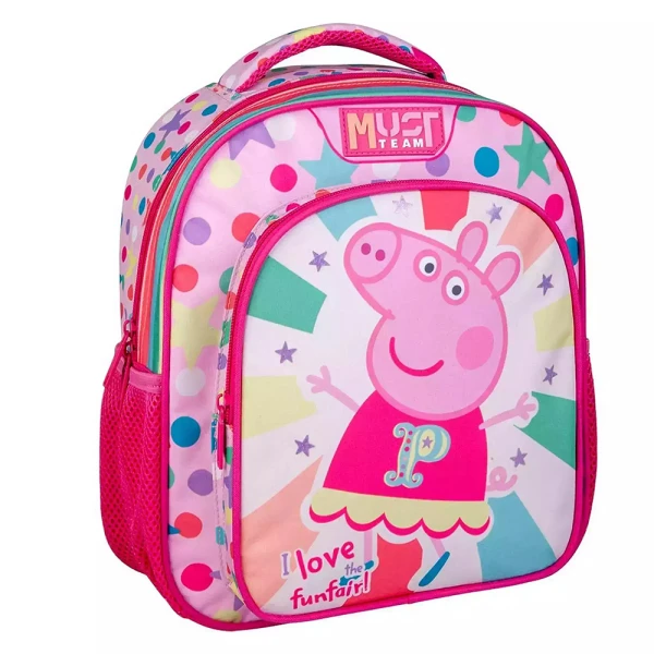 MUST TEAM ΤΣΑΝΤΑ ΠΛΑΤΗΣ ΝΗΠΙΟΥ 27Χ10Χ31 εκ. 2 ΘΗΚΕΣ - PEPPA PIG I LOVE MY FUNFAIR