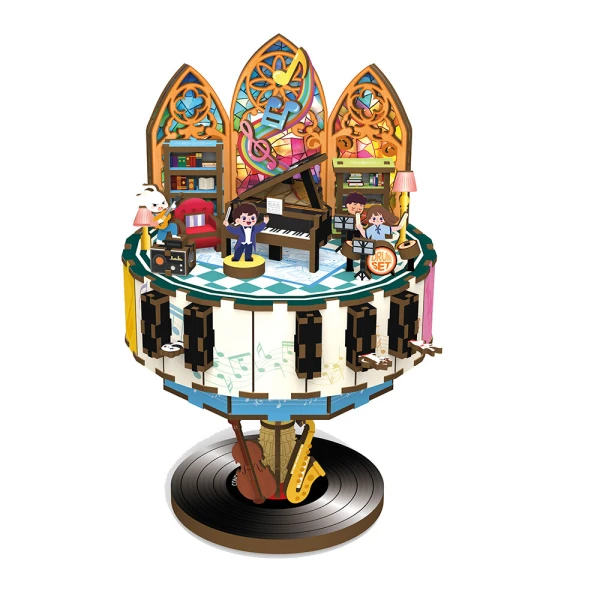 WUDORLD ΞΥΛΙΝΗ ΚΑΤΑΣΚΕΥΗ CONCERT MUSIC BOX