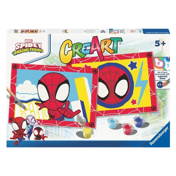 RAVENSBURGER ΖΩΓΡΑΦΙΚΗ ΜΕ ΑΡΙΘΜΟΥΣ CREART JUNIOR SPIDEY