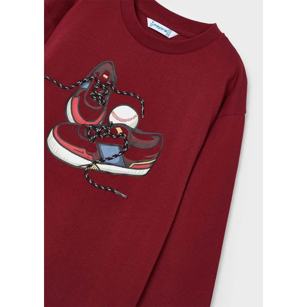 MAYORAL LONG SLEEVES BLOUSE SNEAKERS RED