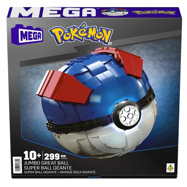 MEGA POKEMON - JUMBO GREAT BALL WITH LIGHT 299 pcs