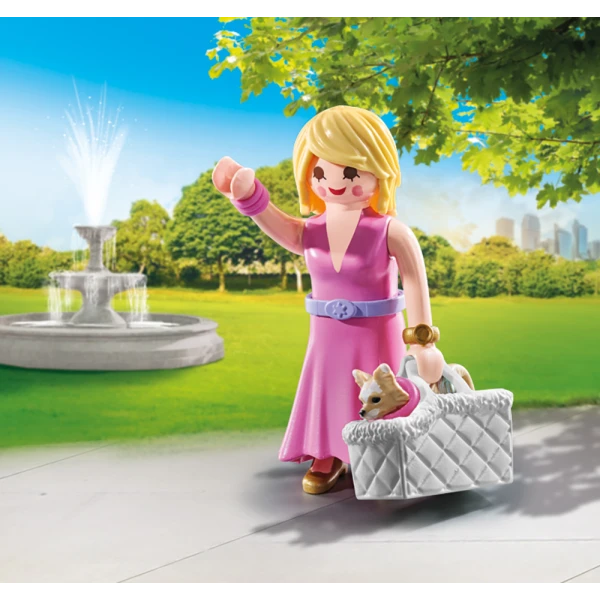 PLAYMOBIL MY LIFE WOMAN WITH CHIHUAHUA AND BASKET
