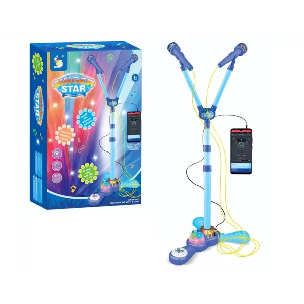STAND ME 2 ΜΙΚΡΟΦΩΝA ΜΕ ΜΟΥΣΙΚΗ ΦΩΣ ΚΑΙ MP3