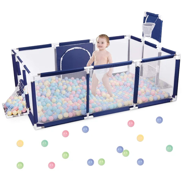 ΦΡΑΧΤΗΣ ΜΠΕΜΠΕ 230 x 120 x 105 εκ. ΜΕ ΜΠΑΛΕΣ - ΜΠΛΕ 