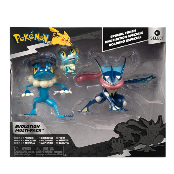 POKEMON ΦΙΓΟΥΡΕΣ ΕΞΕΛΙΞΗΣ 3 τεμ. - FROAKIE,FROGADIER,GRENINJA