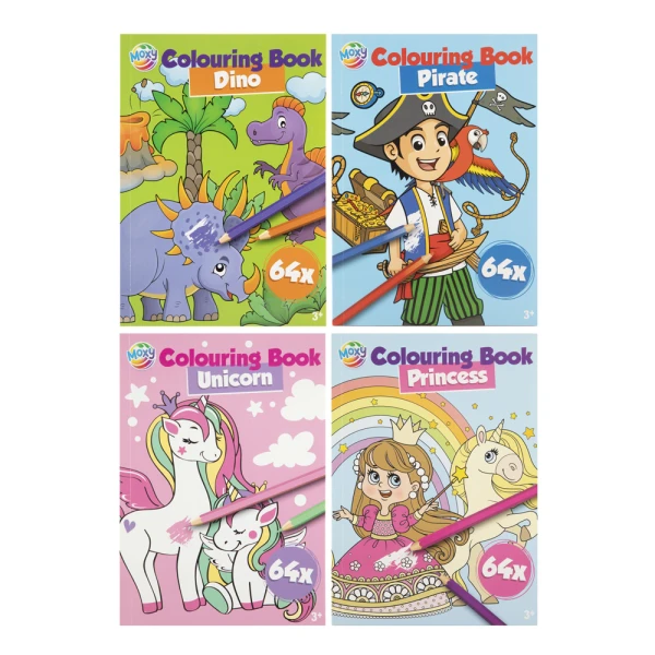 DRAWING BOOKLET 64 PAGES A5 - 4 DESIGNS
