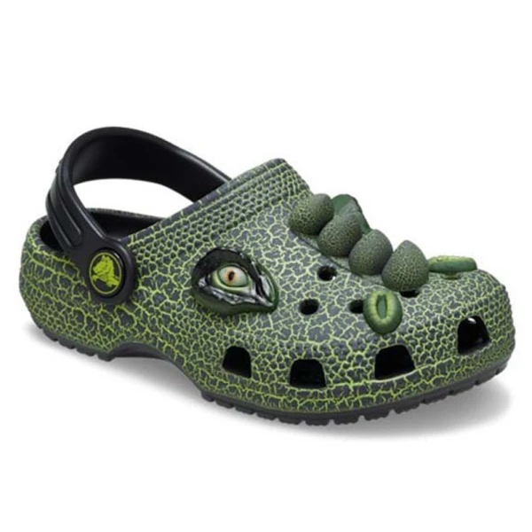 CROCS CLASSIC CLOG TODDLER SCARY DINO BLACK
