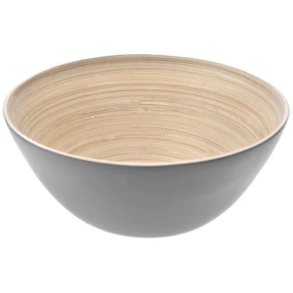  BAMBOO SALAD BOWL D28X12 GREY
