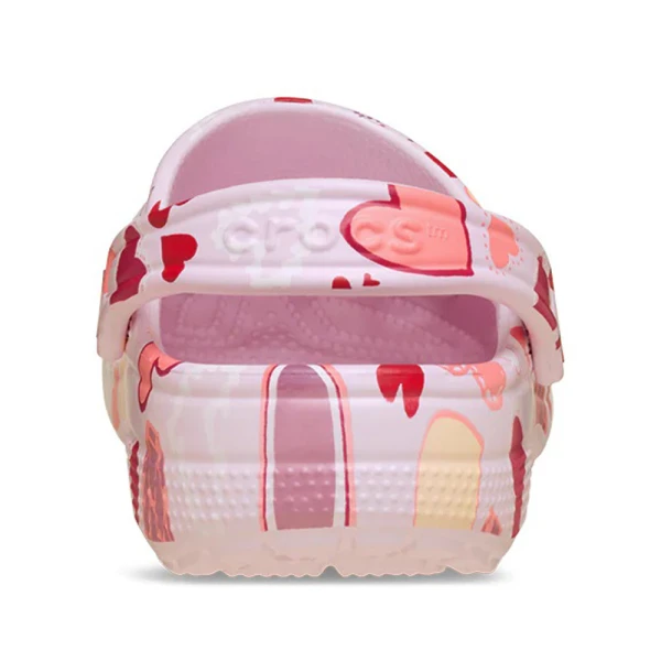 CROCS CLASSIC CLOG KIDS PINK MILK HEARTS