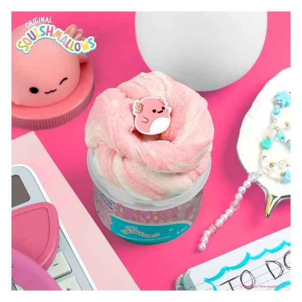 SQUISHMALLOWS ΑΡΩΜΑΤΙΚΟ CLOUD SLIME ΜΕ TOPPER ΣΕ ΒΑΖΑΚΙ W1 - ARCHIE THE AXOLOTL
