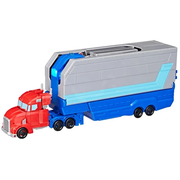 TRANSFORMERS EARTHSPARK PLAYSET OPTIMUS PRIME BATTLE TRAILER