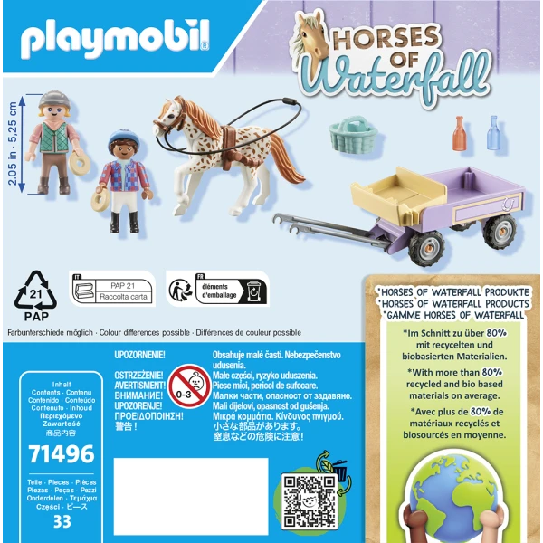 PLAYMOBIL HORSES OF WATERFALL ΆΛΟΓΟ ΜΕ ΑΜΑΞΑ