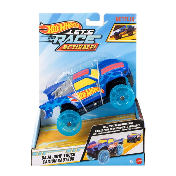 HOT WHEELS ΑΥΤΟΚΙΝΗΤΑΚΙ 1:32 LET\'S RACE ACTIVATE - BAJA JUMP TRUCK