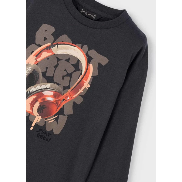 MAYORAL  LONG-SLEEVE T-SHIRT GREY DARK