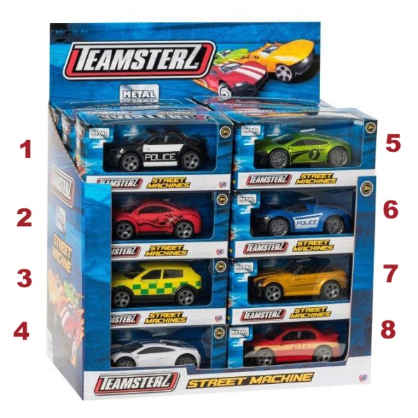 TEAMSTERZ ΟΧΗΜΑΤΑ ΔΡΟΜΟΥ DIE-CAST  1:43 ΓΙΑ 3+ ΧΡΟΝΩΝ