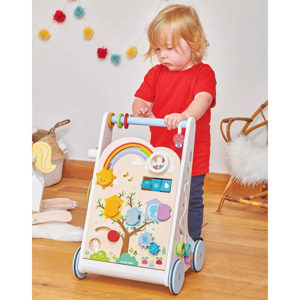 LE TOY VAN ΞΥΛΙΝΗ ΠΕΡΠΑΤΟΥΡΑ 12 ΔΡΑΣΤΗΡΙΟΤΗΤΩΝ 34Χ32Χ51 εκ.
