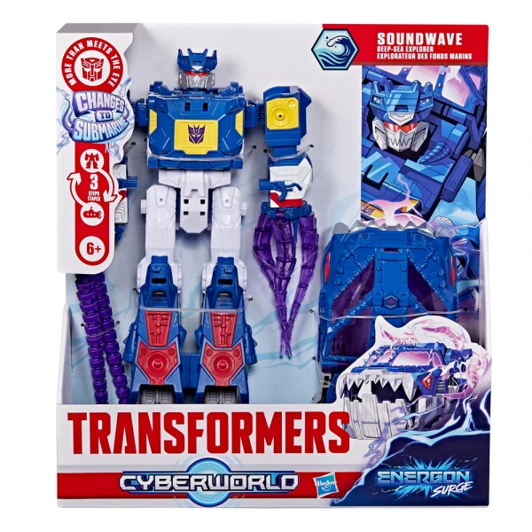 TRANSFORMERS ΦΙΓΟΥΡΑ CYBERWORLD SOUNDWAVE DEEP-SEA EXPLORER