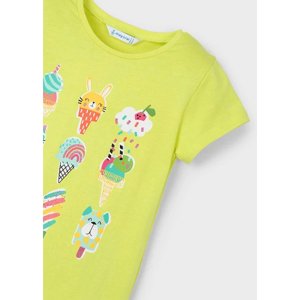 MAYORAL BLOUSE SHORT SLEEVES YELLOW 