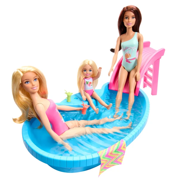 BARBIE EXOTIC POOL WITH DOLL