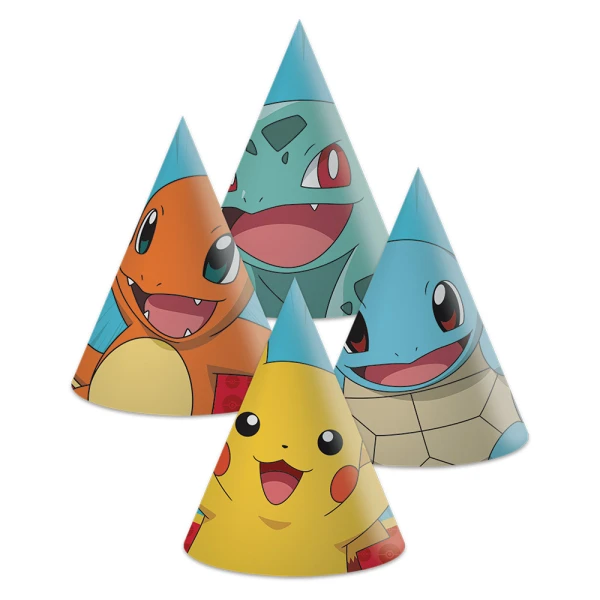 PAPER CAPS 6 pcs POKEMON
