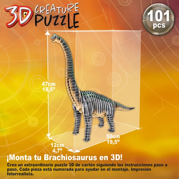 EDUCA 3D ΠΑΖΛ CREATURE 101 τεμ. BRACHIOSAURUS