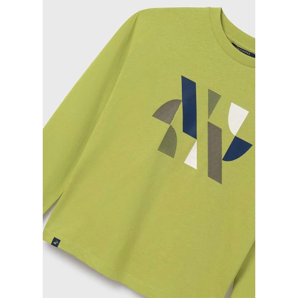 MAYORAL LONG SLEEVES BLOUSE RELIEF LIME