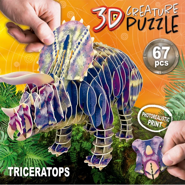 EDUCA 3D ΠΑΖΛ CREATURE 67 τεμ. TRICERATOPS