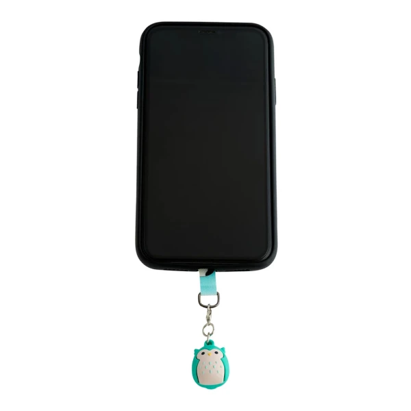 SQUISHMALLOWS UNIVERSAL MOBILE CHARM WITH CONNECTION PAD - WINSTON THE OWL