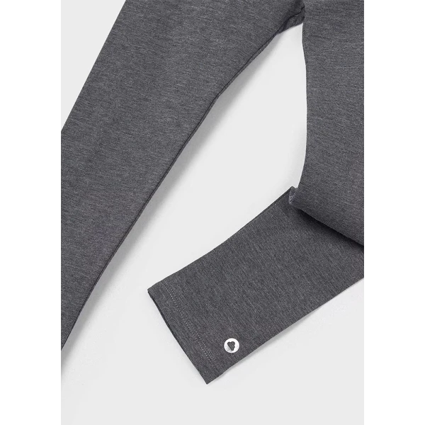 MAYORAL LEGGINGS COTTON ELASTIC BASIC GREY INTENSE