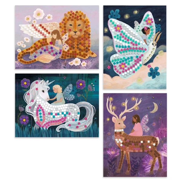 DJECO MOSAIC CONSTRUCTION UNICORN WITH GLITTER