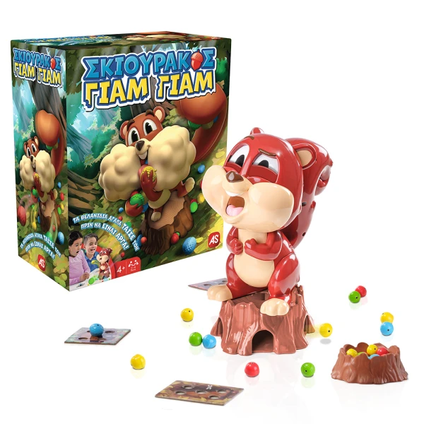 AS GAMES BOARD GAME SQUIRREL YUM YUM FOR AGES 4+ AND 2-4 PLAYERS