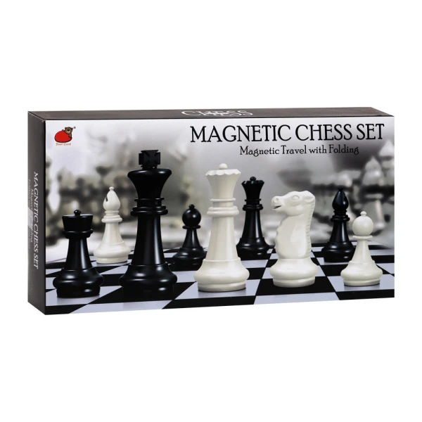 MAGNETIC CHESS DELUXE WITH BLACK-WHITE PAWNS