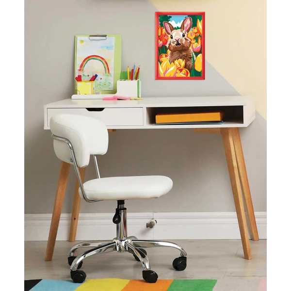 HAPPIHOBBI PAINT & FRAME BY NUMBERS CHEERFUL BUNNY ΓΙΑ 8+ ΧΡΟΝΩΝ