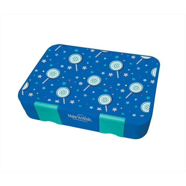 TRITAN LUNCH BOX WITH 4 COMPARTMENTS MAKE A WISH