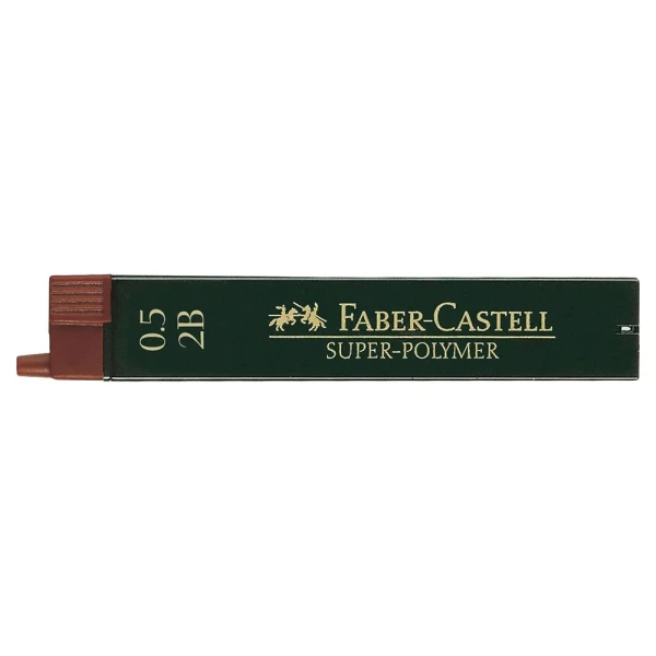 FABER-CASTELL ΠΕΡΙΕΚΤΗΣ 12 ΜΥΤΕΣ POLYMER 0.5mm B & 2B - 2 ΣΧΕΔΙΑ