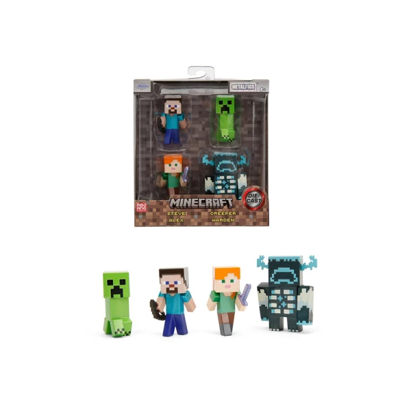 JADA MINECRAFT ΠΑΚΕΤΟ 4 ΦΙΓΟΥΡΕΣ 6,5 εκ. 