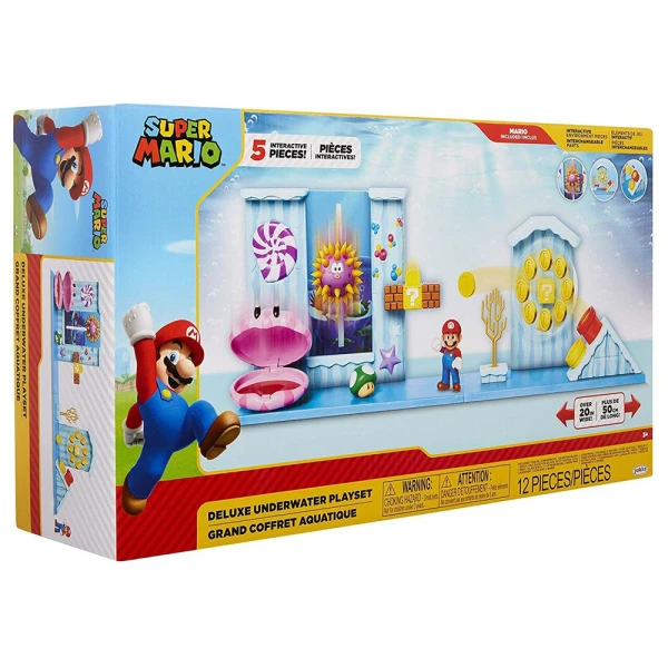 SUPER MARIO PLAY SET WITH SUPER MARIO FIGURE - DELUXE UNDERWATER