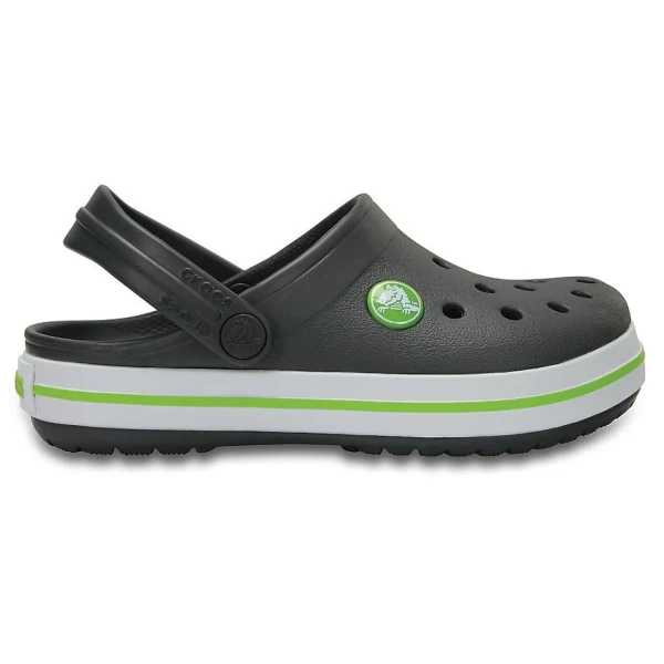 CROCS CROCBAND CLOG K GRAPHITE/VOLT GREEN