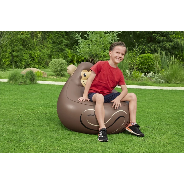 BESTWAY CHILDREN INFLATABLE CHAIR 72X72X64 cm  COZY CRITTERS - MONKEY